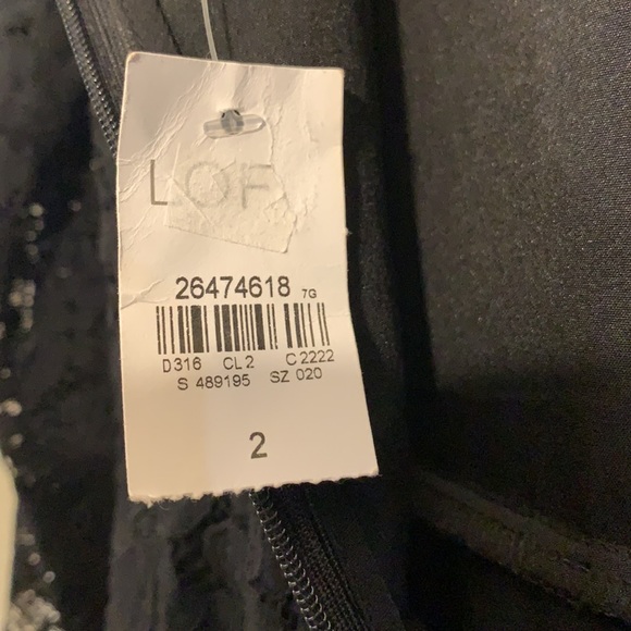 🖤LOFT Black Floral Lace Cut Out Back Dress🖤 - Picture 8 of 8